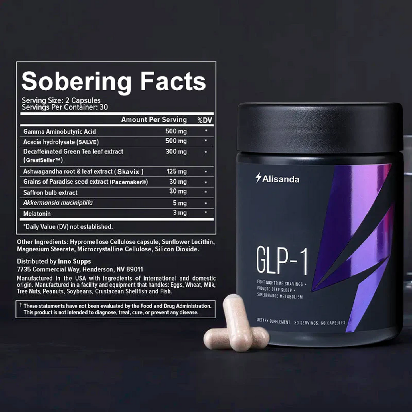Nighttime GLP-1 Support for Appetite Control, Fat Burn & Deep Rest