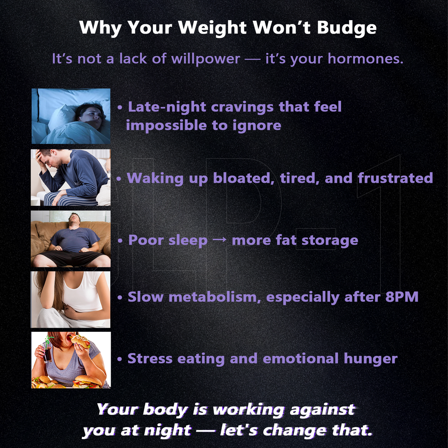 Nighttime GLP-1 Support for Appetite Control, Fat Burn & Deep Rest