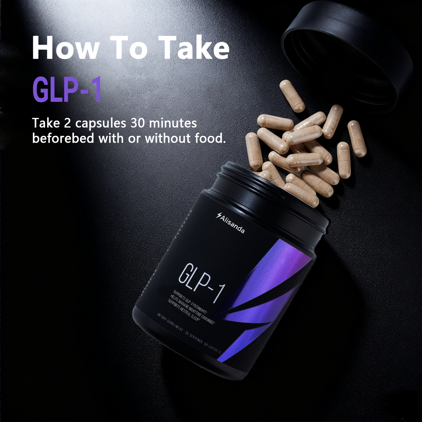 Nighttime GLP-1 Support for Appetite Control, Fat Burn & Deep Rest